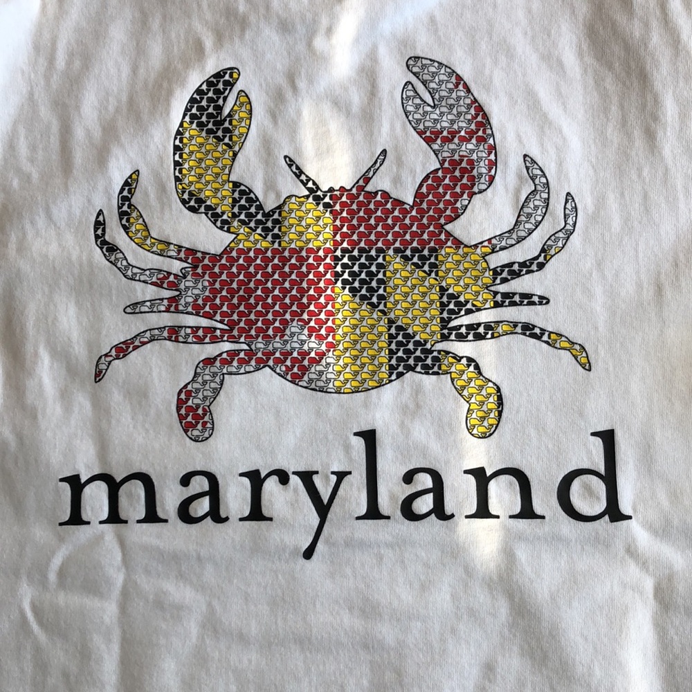 Vineyard Vines youth size large Maryland crab short sleeve T-shirt - Picture 10 of 11